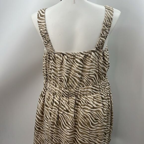 Cactus & Pearl zebra print tiered maxi dress XL - Picture 7 of 9